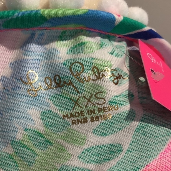 Lilly Pulitzer Etta dress XXS Multi Raise the Bar 007586 pink blue green New - Picture 7 of 8